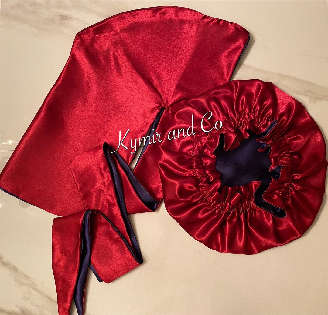 Durag Bandana Extra Long En Satin - Taille Unique, Réglable, Pour Hommes Et Femmes