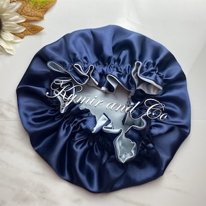 Silky Satin Sleeping Bonnet, Hair Bonnet for Adult, Curly and Natural Hair Silky Satin Bonnet Gift, Reversible Satin Bonnet Gifts
