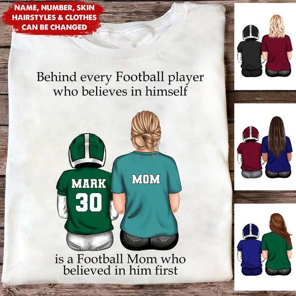 Behind Every Football Player Who Believes In Himself Svg
