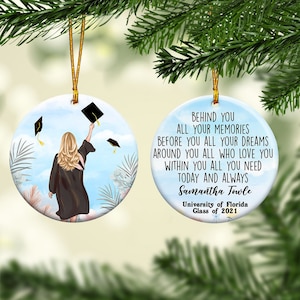 Personalized Graduate Ornament - Christmas Gift, Graduation Gift For Her, Daughter, Sister, Best Friend, Granddaughter