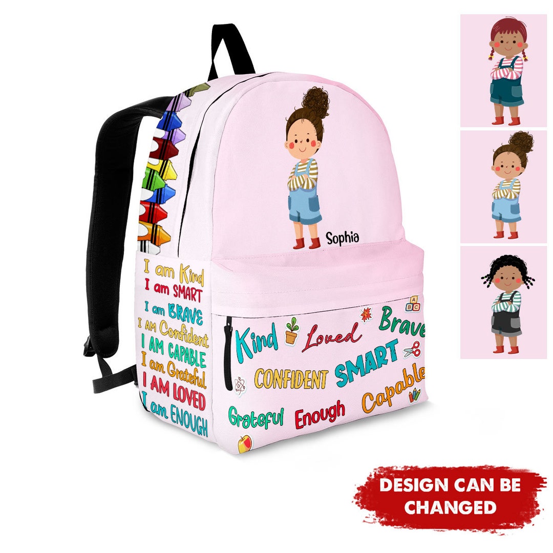 It's Okay To Be Yourself - Personalized Custom Kid Backpack - Back To School Gift For Kid main image 0