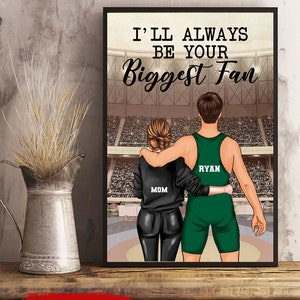 I'll Always Be Your Biggest Fan - Personalized Poster - Gift For Wrestlers, Wrestling Lovers, Gift For Son, Brother, Grandson, Boyfriend