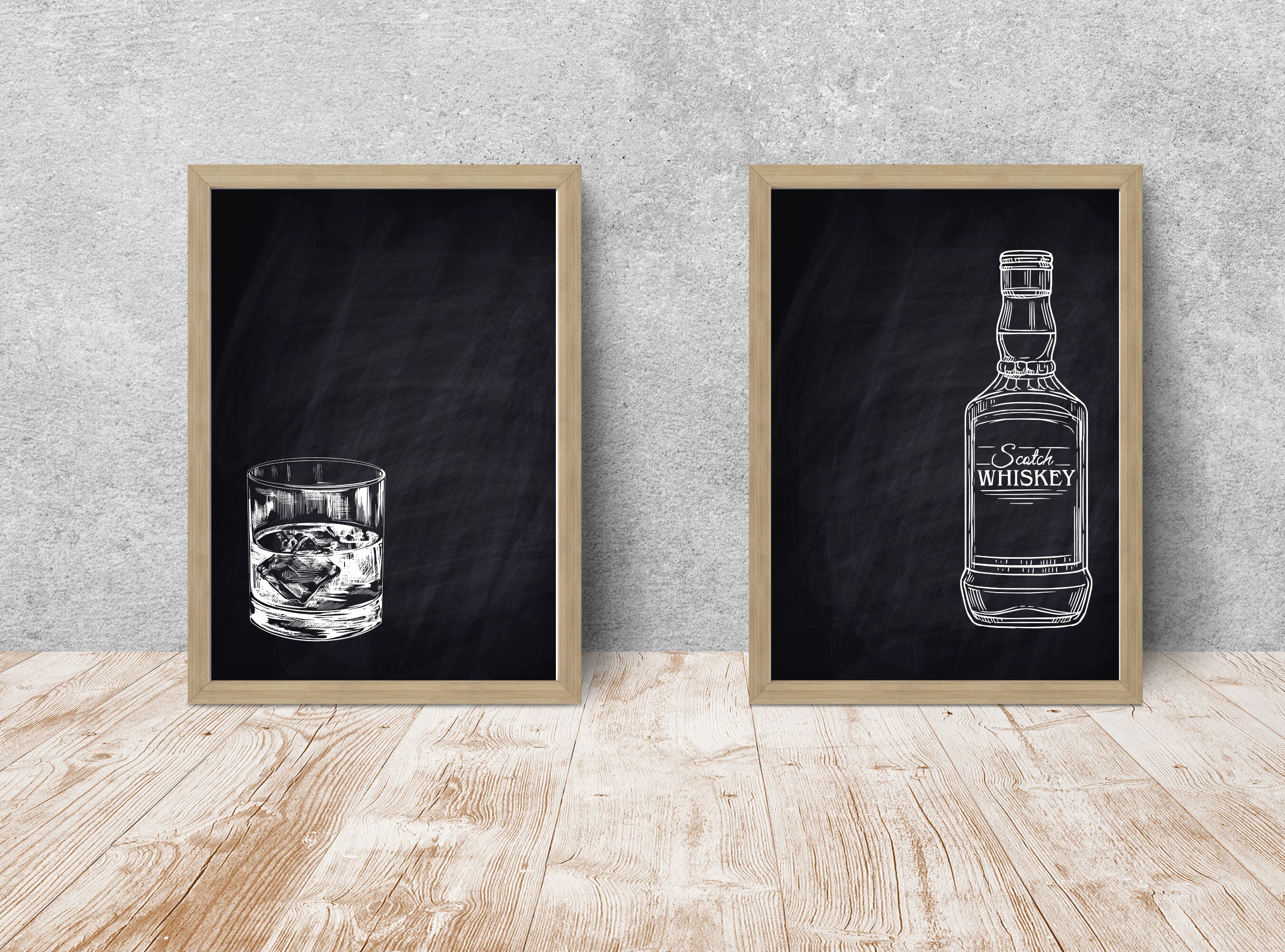 Printable Bar Cart Decor and Signs, Bar Cart Art, Whiskey Bottle Bar