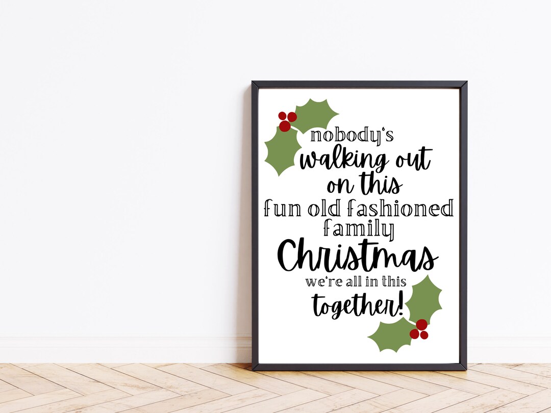 Christmas Vacation Printable Quote, Christmas Sign, Christmas Prints ...