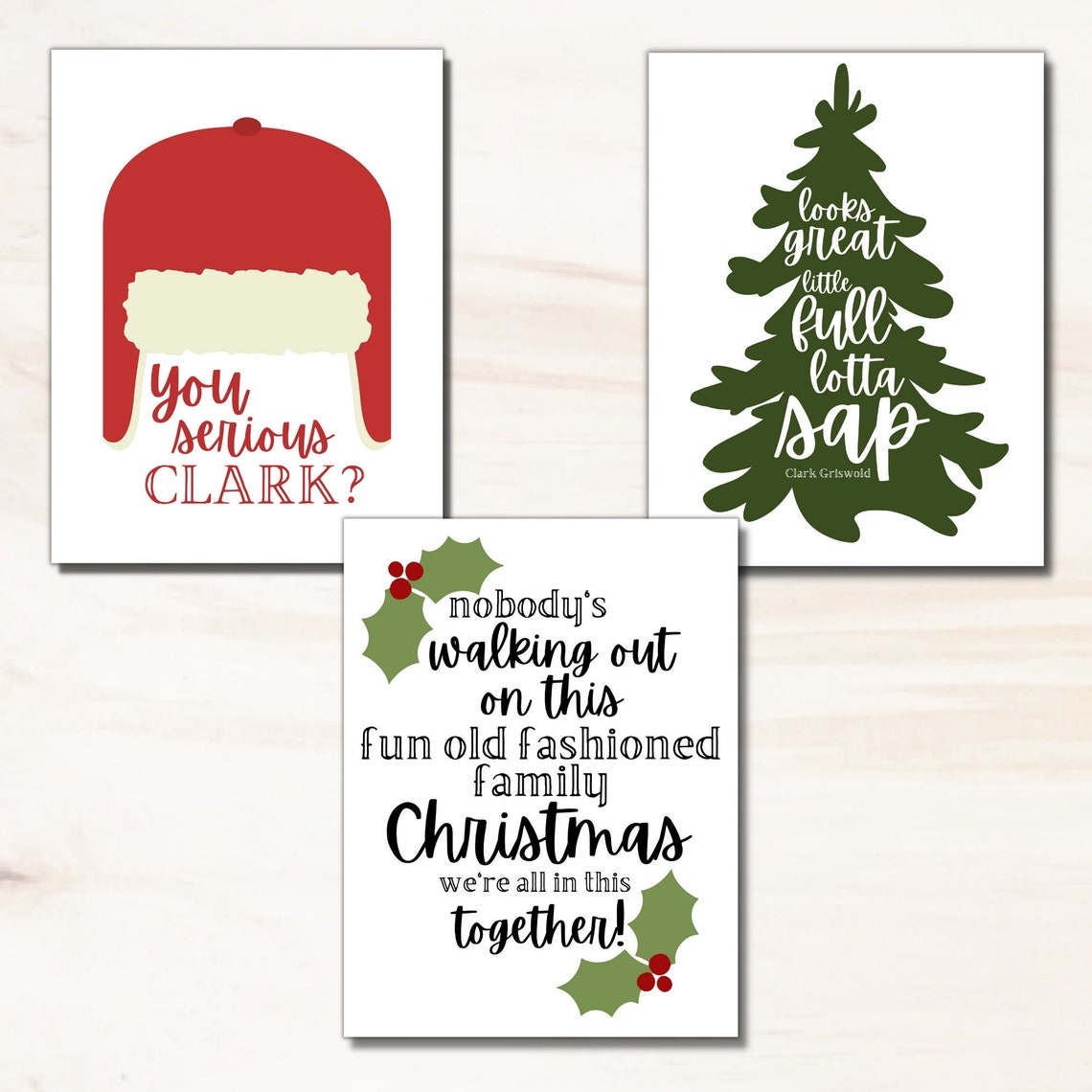 Christmas Vacation Printable Quotes Christmas Sign Christmas | Etsy
