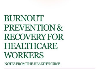 Burnout Prevention & Recovery Reference Guide