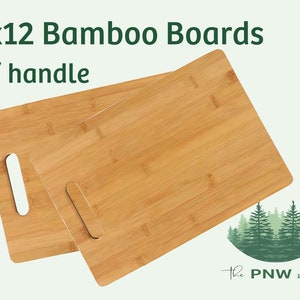 Bamboo Cutting Board 9x12 . Natural Wood . laser engrave . bridesmaid gift. bulk blanks. wholesale supply . USA . housewarming gift wedding
