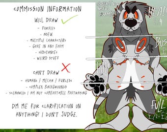 SFW or NSFW Furry Art Commissions