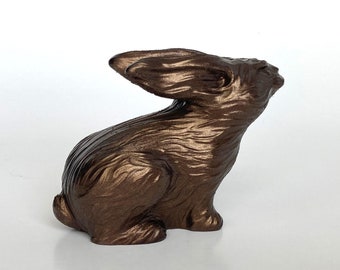 Rabbit Figurine Sign New Year 2023 Chinese Calendar Exclusive Sculpture Painted Color-Shift Red-Black-Gold