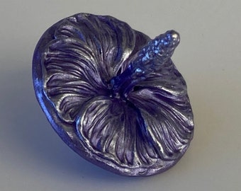 Spinning Top Hibiscus Flower Stress Reliever made in Resin Beautiful Authors Work  Handmade