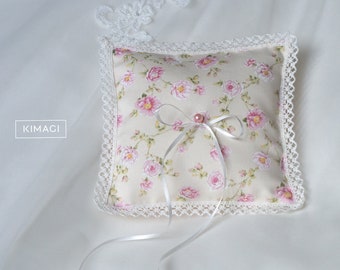 handmade ring pillow, wedding pillow, gift for bridal couple