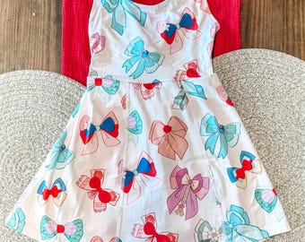 strapless open back dress Cinderella Bamboo Short Sleeve Twirl Dress – Little Crowns & Capes main image 0