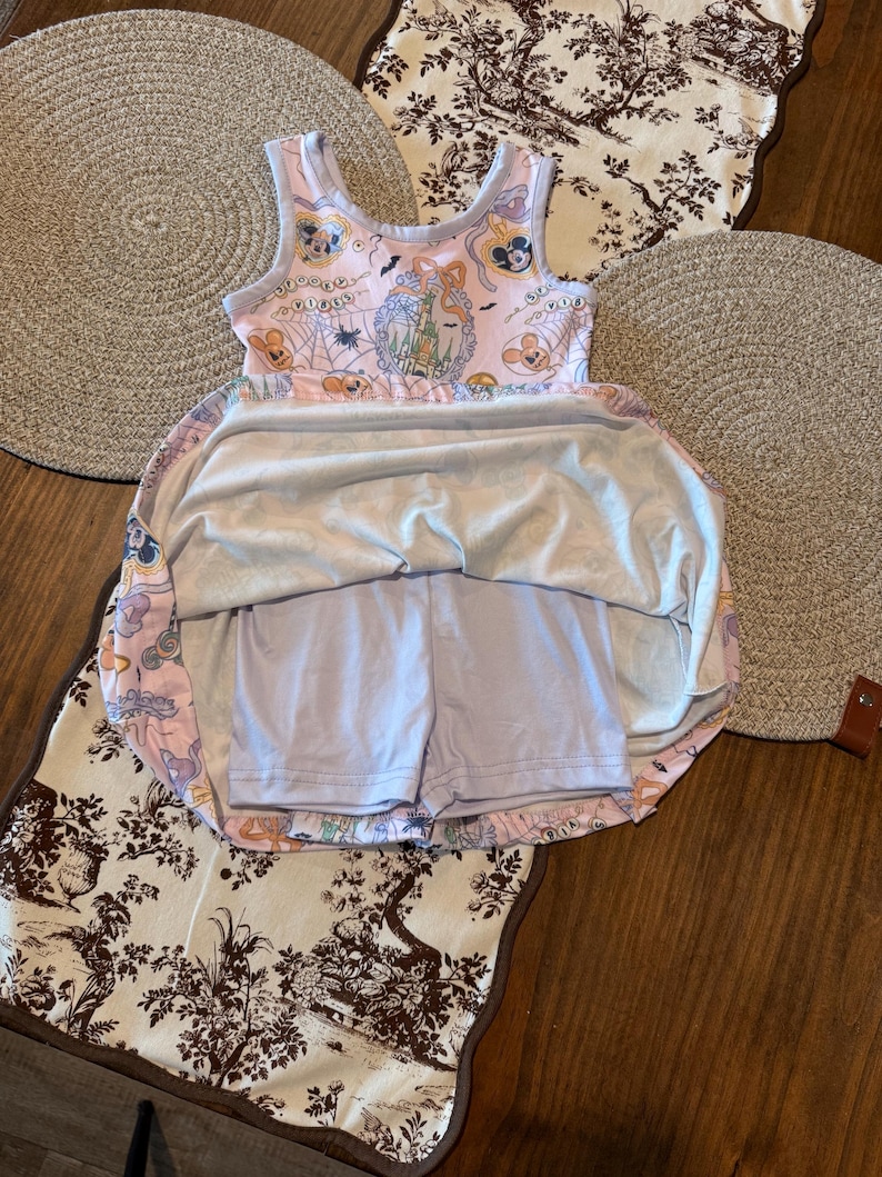 Halloween Not so Scary Magic Twirl Dress Set – Peekaboo Back + Biker ...