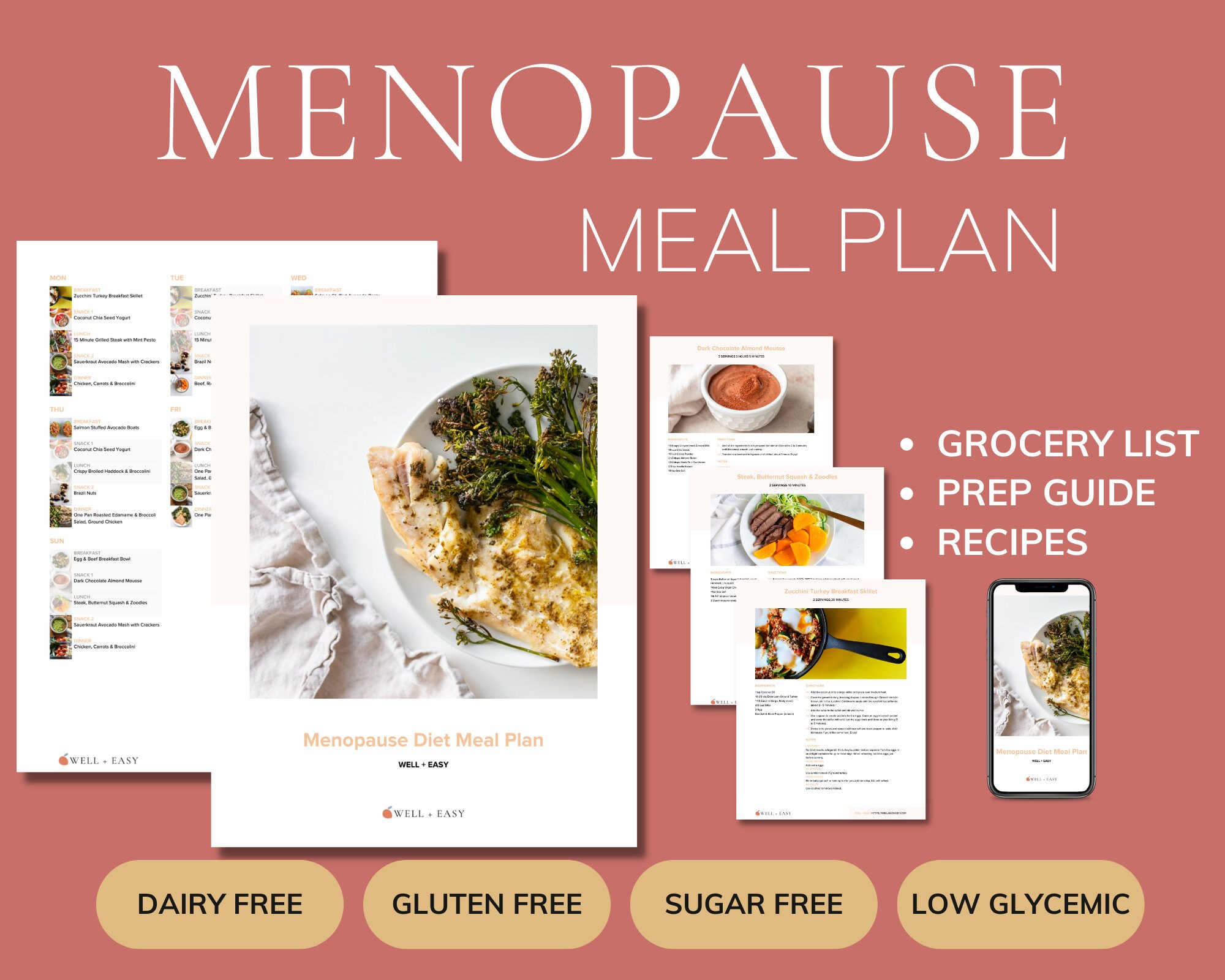 Menopause Meal Plan - Etsy