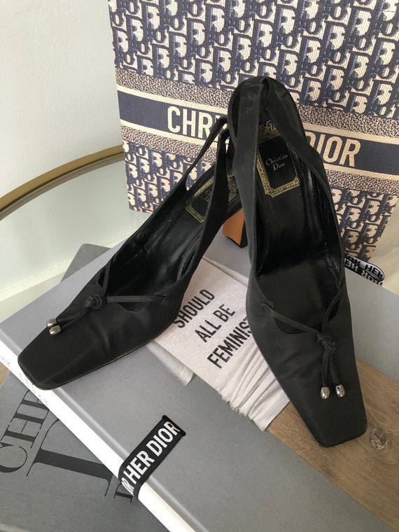 dior sling back heels