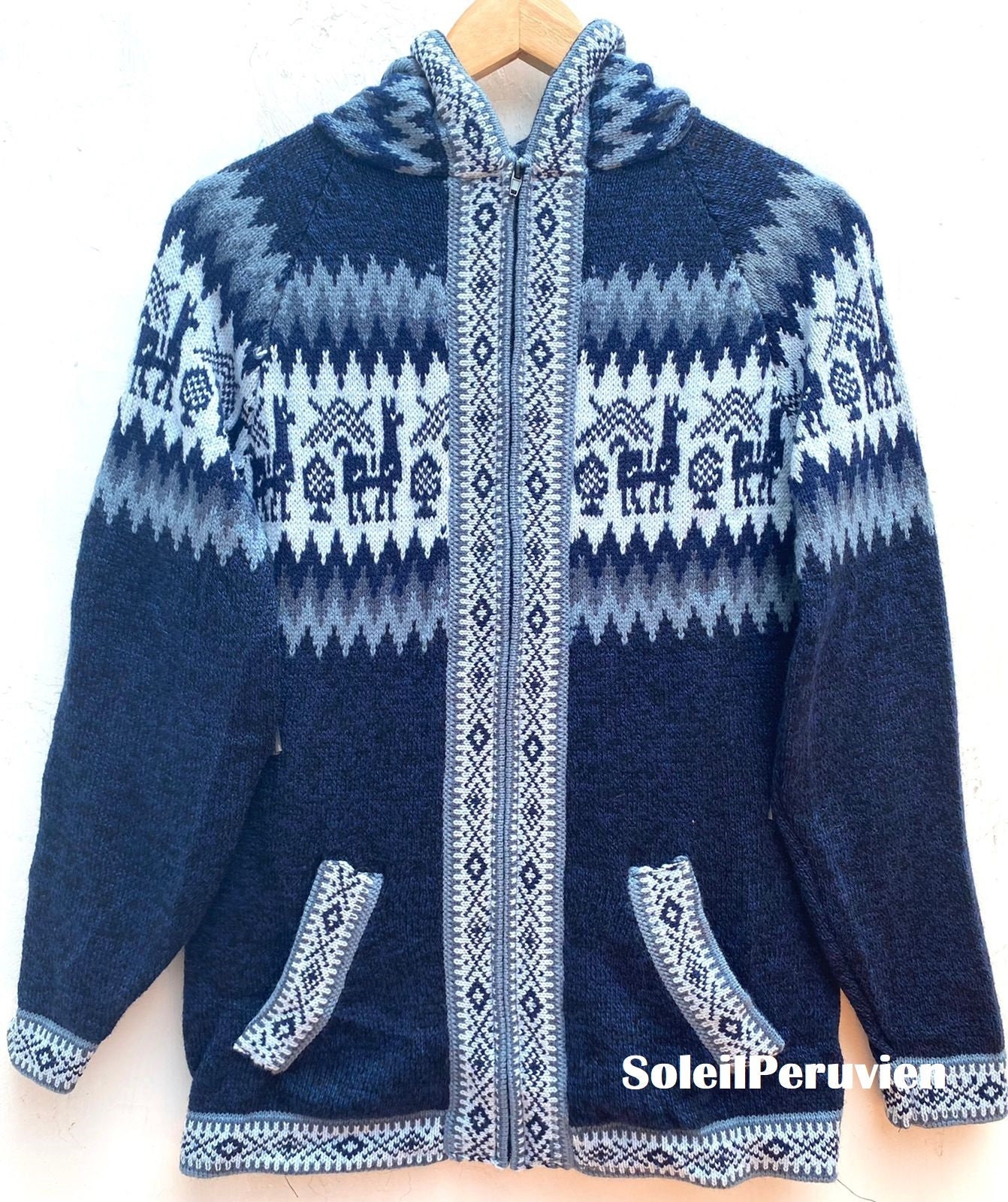 echeveria alpaca wool trip jkt navy サイズ2 echeveria alpaca wool trip jkt NAVY サイズ2