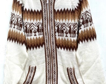 Turquoise Alpaca Sweater Peruvian Sweater Unisex Sweater Turquoise Alpaca Sweater Peruvian Sweater Unisex Sweater