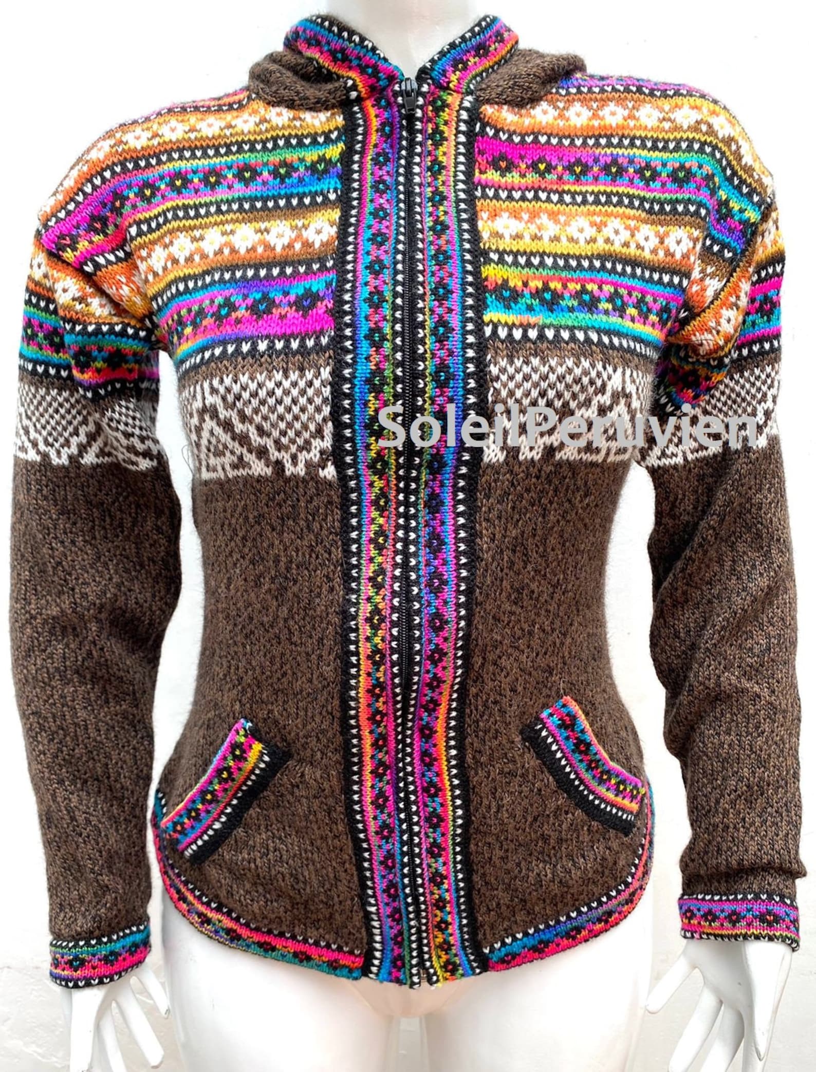 Peruvian Jacket Alpaca Sweater Peruvian Sweater Woman Sweater Peruvian Alpaca Sweater ...