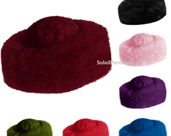 PREMIUM 100% peruviano bambino alpaca cappello di pelliccia, cappello russo, donna donna fine alpaca cappello, cappello cosacco, alpaca cappello fluff cappello, cappello invernale cosacco