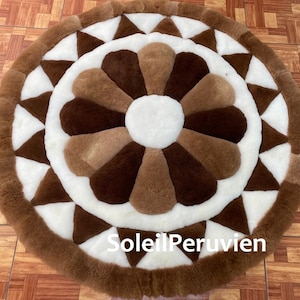 Alpaca Teppich Luxus Teppich Teppich für den Haus Teppichboden eleganter Teppich Unikat handgemacht in Peru
