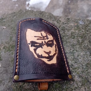 Leather case for keys. Vegetable tanned leather.