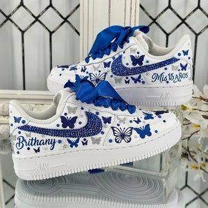 Blue Crystal Nike Etsy