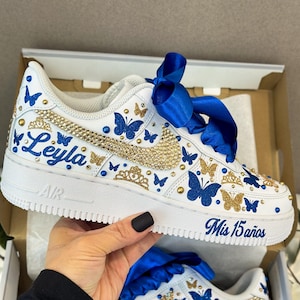 Custom Fifteenth Birthday Nike Shoes, Quinceañera Nike Shoes, Quinceañera shoes sneakers, Sweet 16 Shoes, Mis XV años