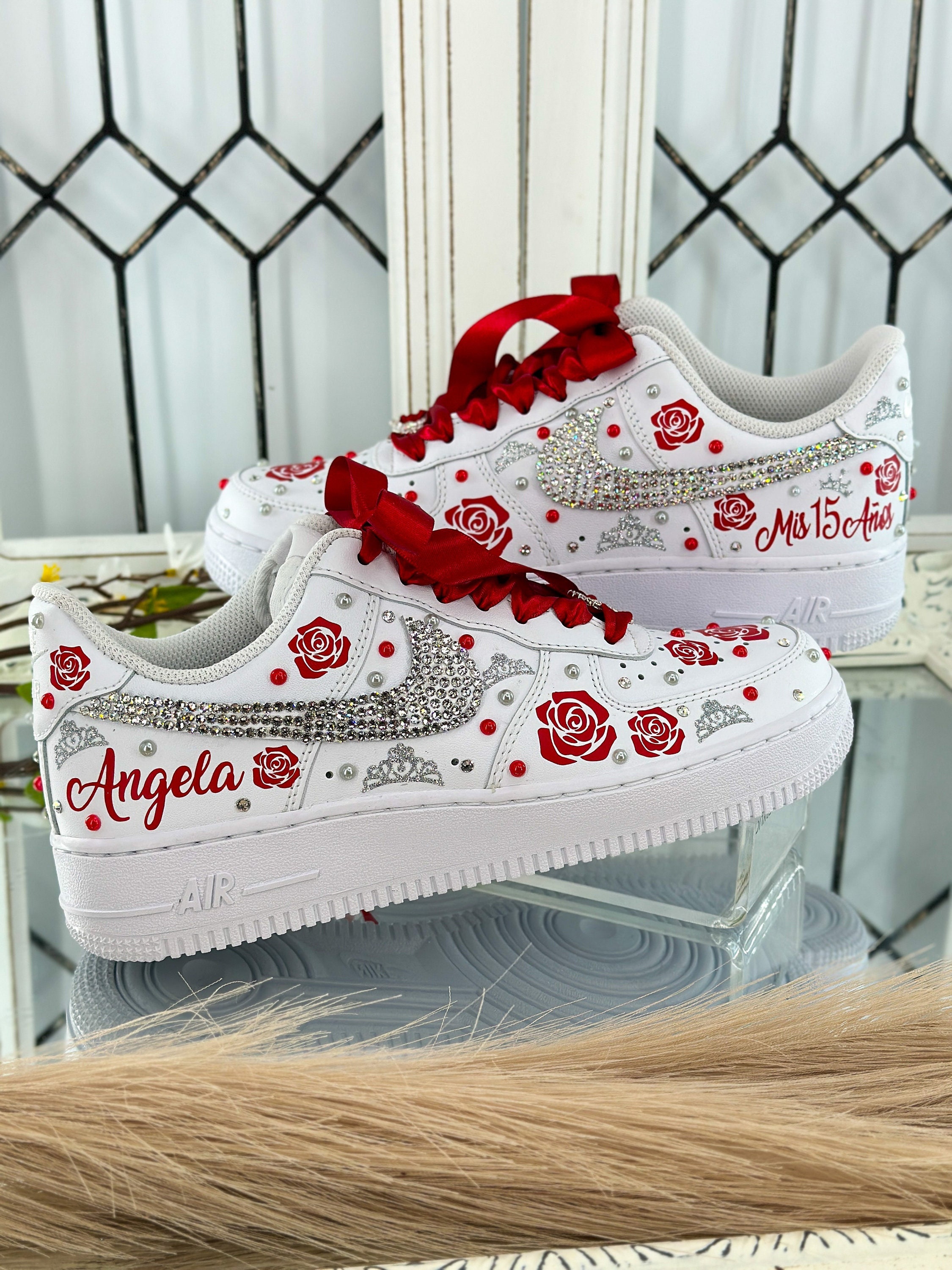 Women's Rhinestone Sneakers Low Top 