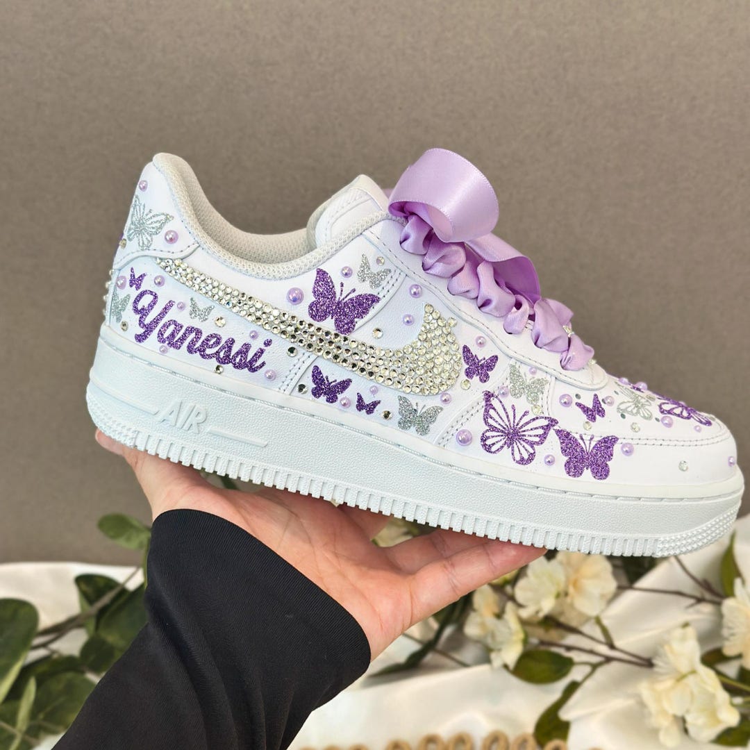 Custom Bling White Sneakers – Quinceañera Shoes Sweet 15