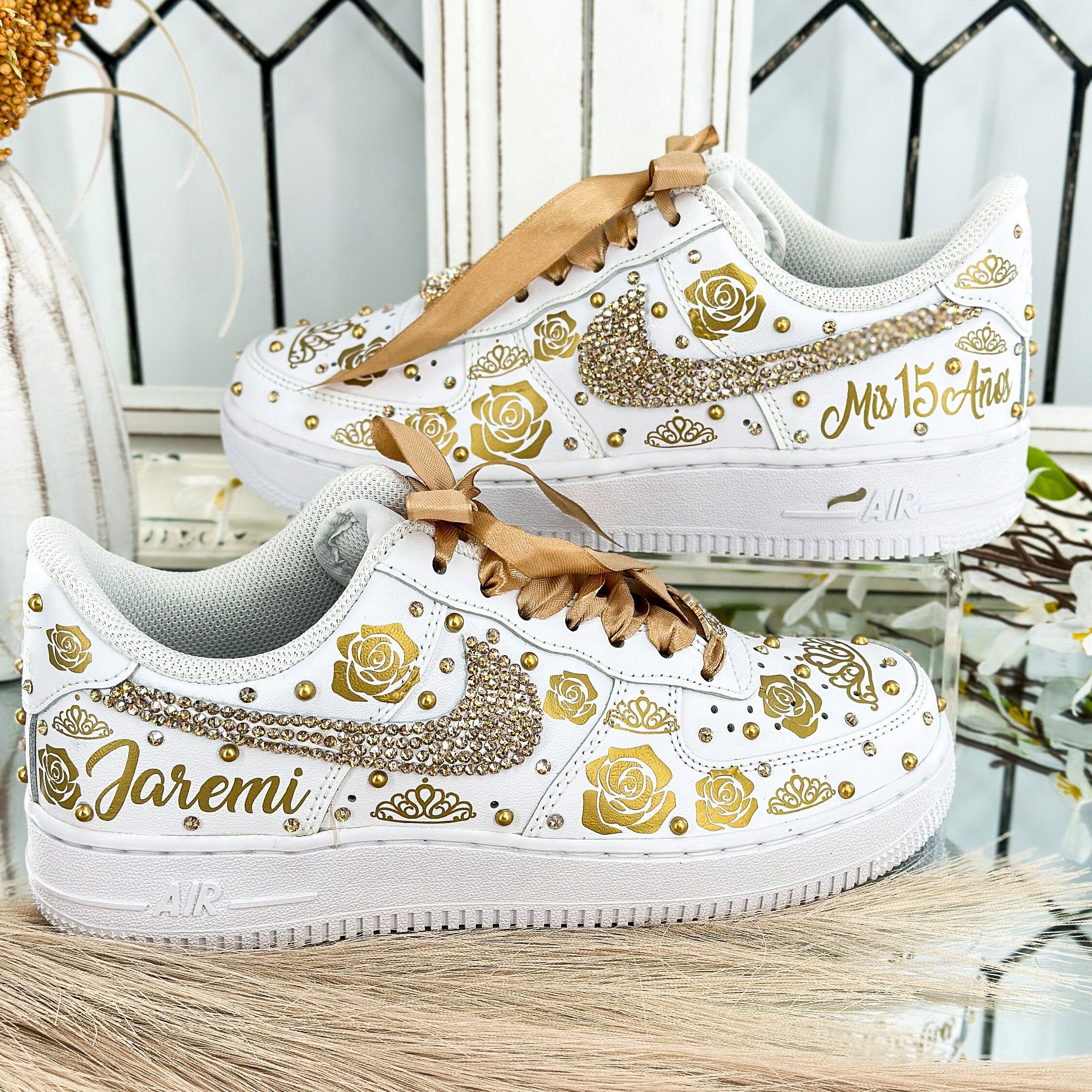 Fifteenth Birthday Nike Shoes Quinceñera Shoes AF1 - Etsy Denmark