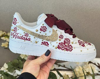 Personalized Quinceañera Shoes: Crystal Butterfly Sweet 15 Sneakers