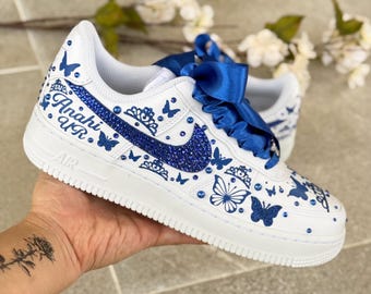 Fifteenth Birthday Nike Airforce1, Quinceañera Nike Shoes, Personalized Wedding Shoes, Bridal Sneakers, Sweet 16 Shoes, Mis XV años