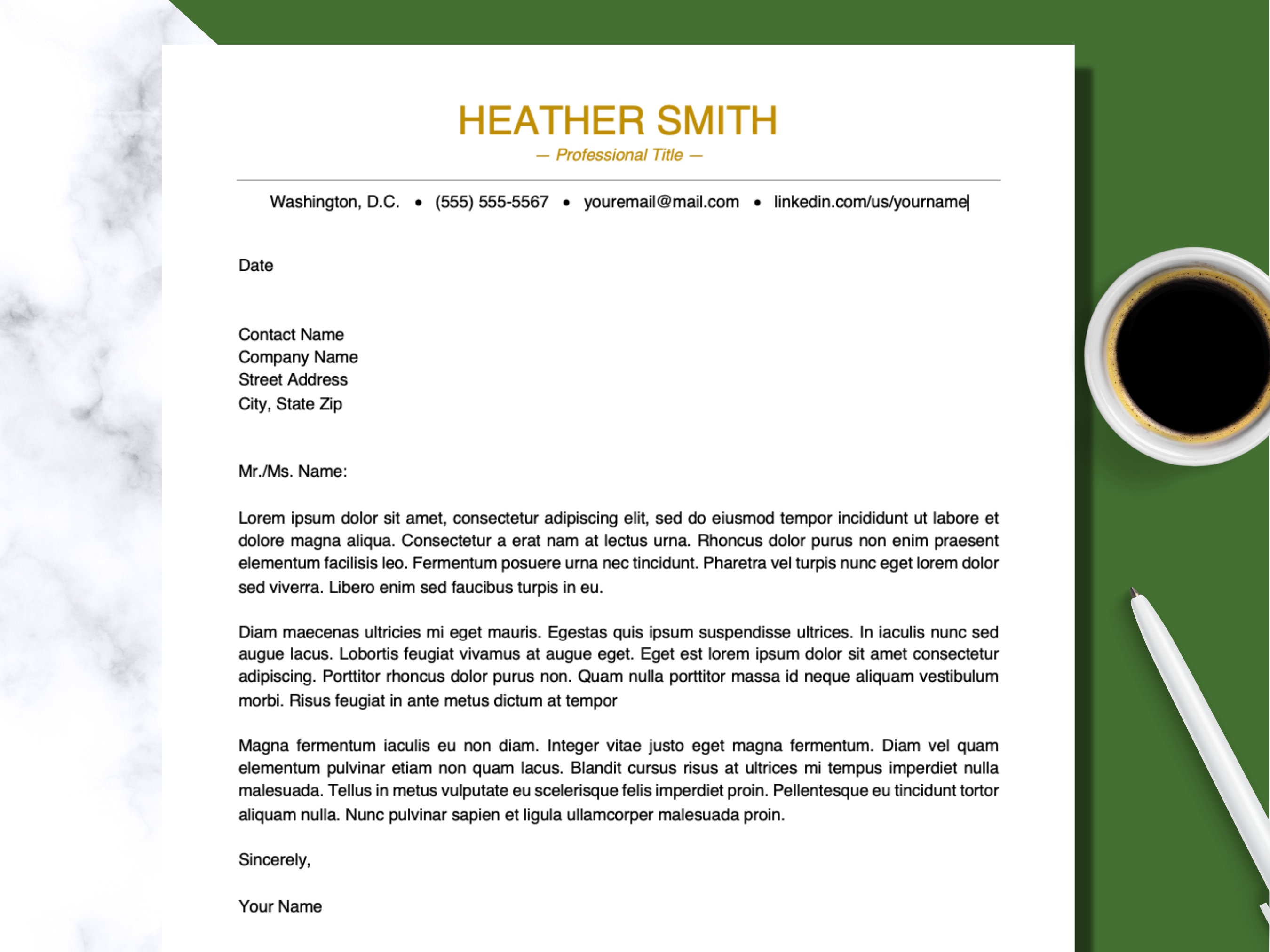 spearmint google docs cover letter template