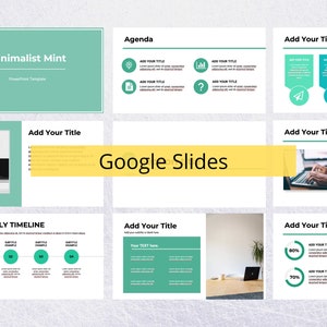Minimalist Google Slides Template - DIGITAL DOWNLOAD for business, school, events and more