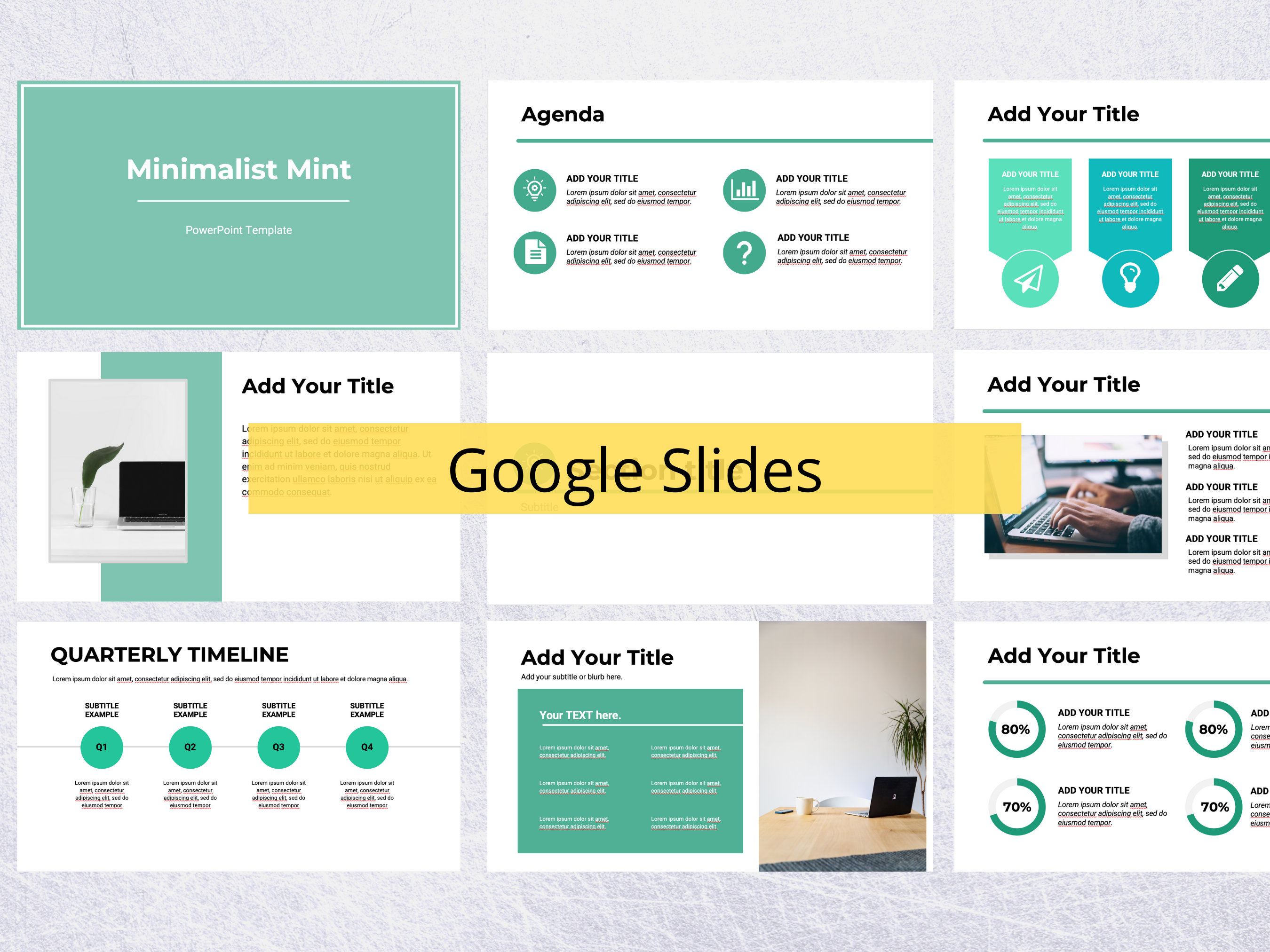 minimalist google slides presentation