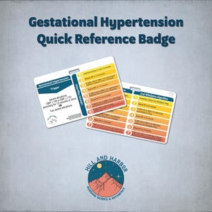Gestational Hypertension Quick Reference Badge: Labor & Delivery ACOG Guidelines