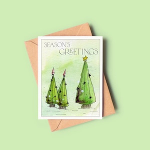 Christmas Trees Holiday Card