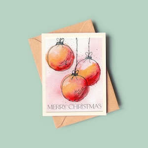 Christmas Ornaments Greeting Card