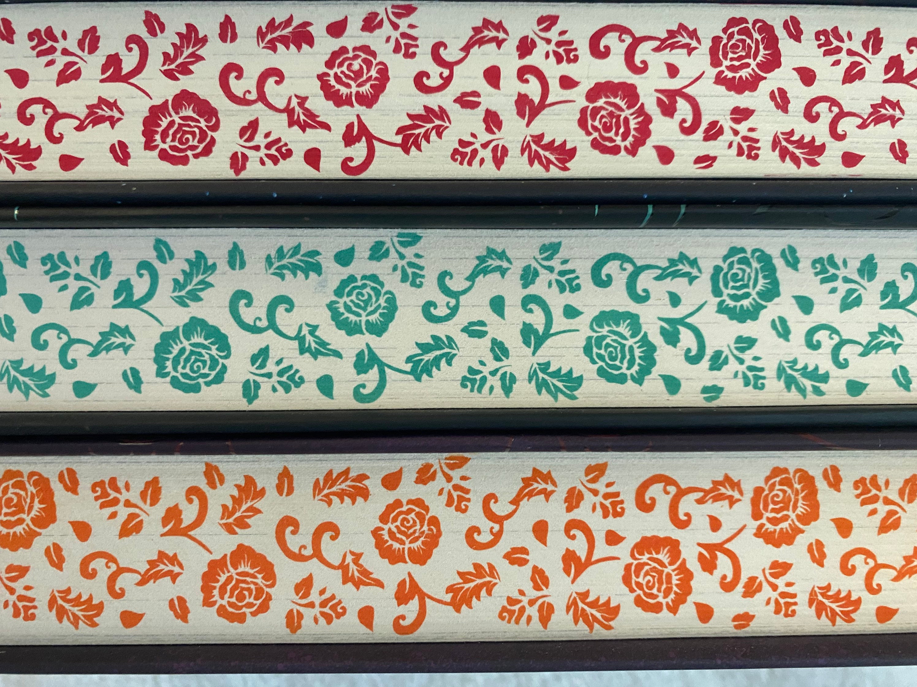 Custom Sprayed and Stenciled Edges the Caraval Series by Etsy