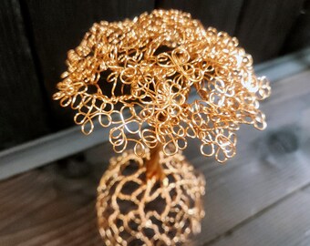 Canopy Bonsai Handmade Copper Wire Tree Sculpture - Large