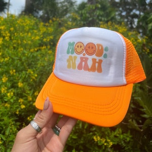 Mood Trucker Hat | Summer Trucker Hats | Summer Trucker Hats | Trucker Hat| Cute Summer Hats | Cute Beach Hats