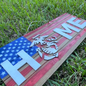 Marine Corps Home Sign | Marine Corps Home Decor | Marine Corps Gift