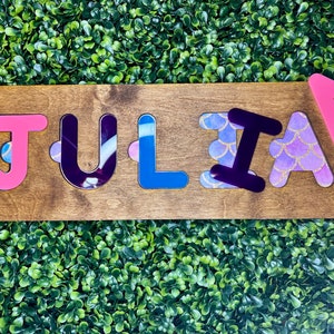 Wooden Name Puzzle | Free Shipping | Baby Name Puzzle | First Birthday Gift | Personalized Name Puzzle | Toddle Gifts | Name Puzzle for Kids