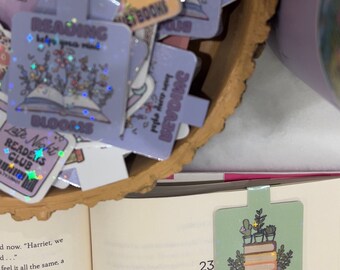 Marcapáginas magnético de Plant & Books / Marcapáginas magnéticos / Marcapáginas de libros Plant Mom / Marcapáginas magnéticos bonitos / Marcapáginas holográficos