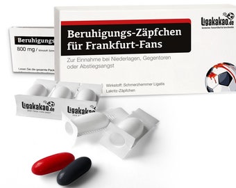 Soothing suppositories for Eintracht Frankfurt fans – Funny gift for ERF fans | Fan Article Gift Idea Man Football Funny Birthday