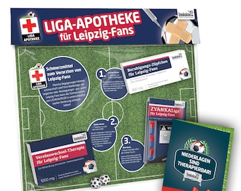 Liga-Apotheke für RB Leipzig-Fans – Witziges Geschenk | Fanartikel Geschenkidee Mann Fußball Lustig Geburtstag Weihnachten