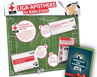 Liga-Apotheke für FC Köln-Fans – Witziges Geschenk | Fanartikel Geschenkidee Mann Fußball Lustig Geburtstag Weihnachten