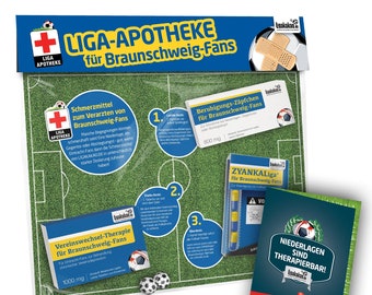 Liga-Apotheke für Eintracht Braunschweig-Fans – Witziges Geschenk| Fanartikel Geschenkidee Mann Fußball Lustig Geburtstag Weihnachten