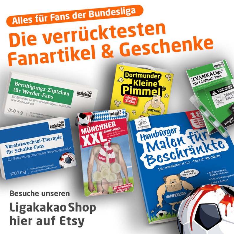 Liga-Apotheke für Gladbach-Fans Witziges Geschenk für Borussia Mönchengladbach-Fans Fanartikel Geschenkidee Mann Fußball Lustig Geburtstag image 9