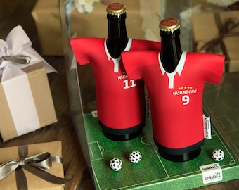 Beer cooler for FC Nuremberg fans as a gift set, football gift for the man, friend, father, grandpa – souvenir for the garden party